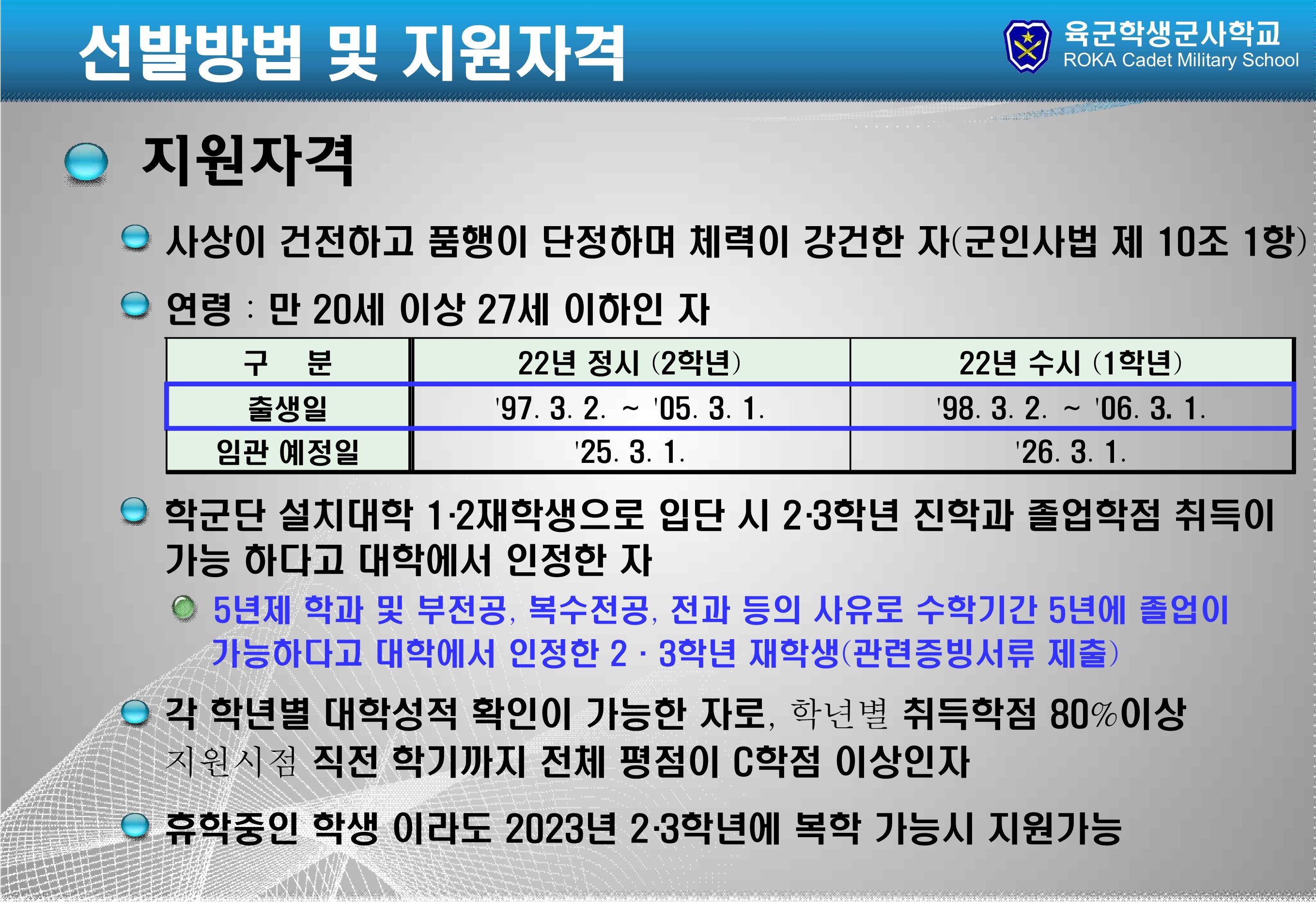 학군사관 홍보 자료 18번째 파일 - 자세한 내용은 본문 참조