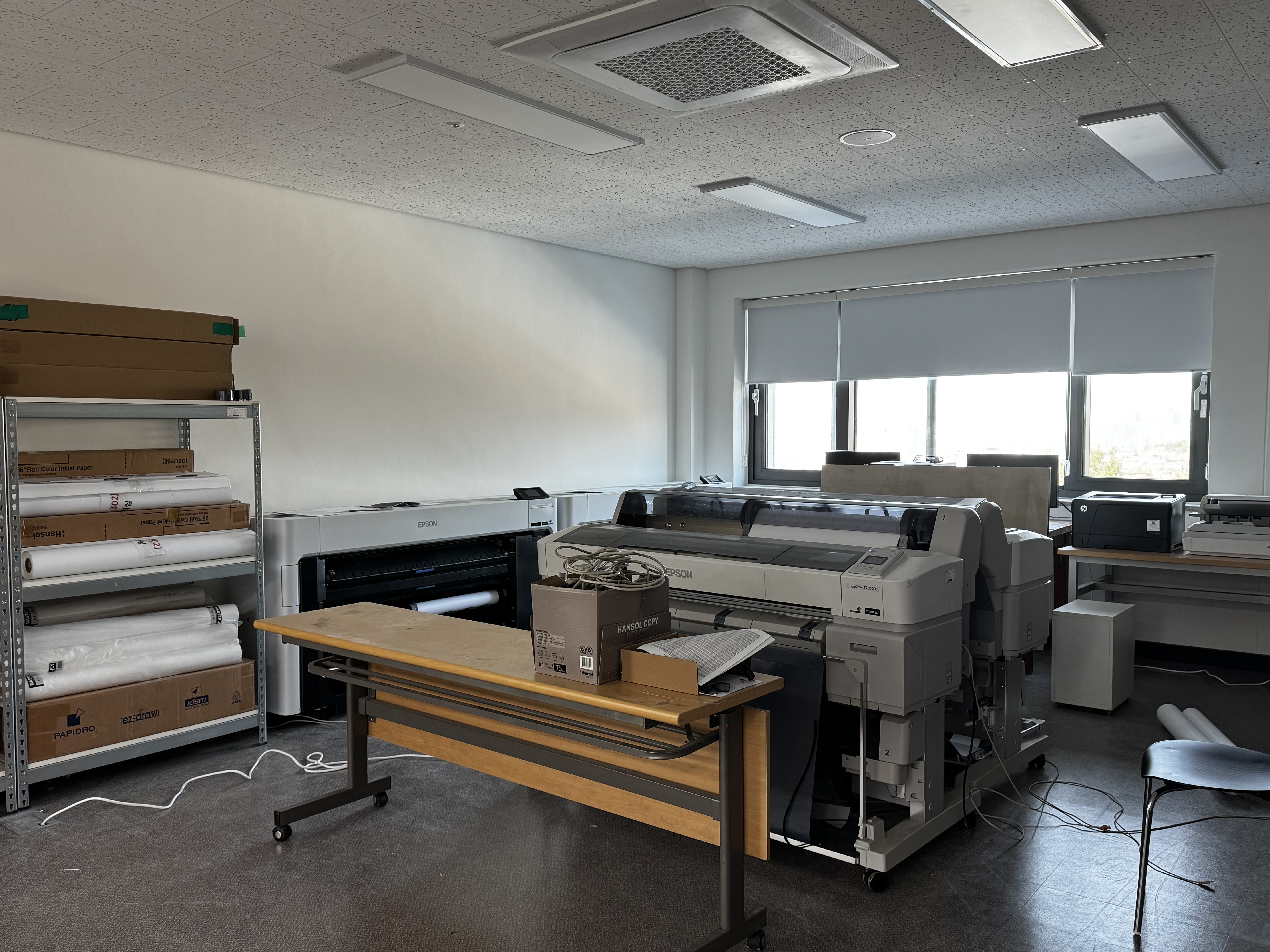 건축학과 그래픽실, 출력실 사진